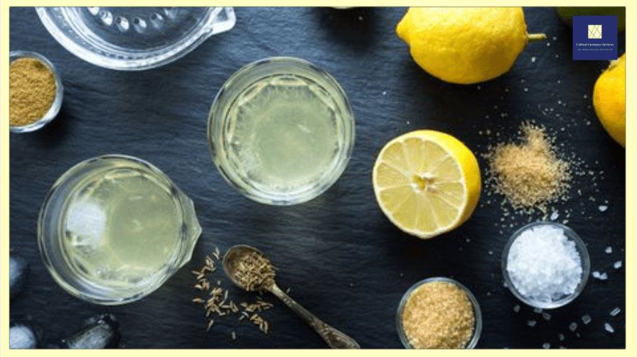 lemon water and Electrolyte Drinks