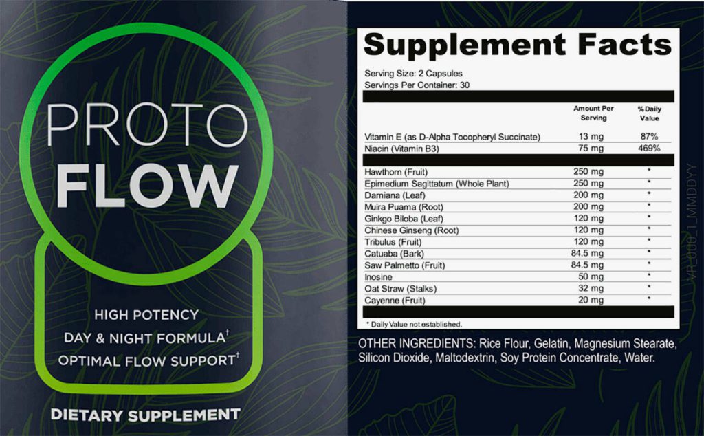 protoflow supplement facts 02